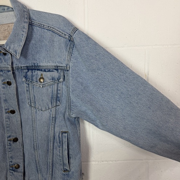 VTG Moda Int'l Denim Jean Jacket 90s Y2K Oversized Baggy Skater Street Grunge XS - Picture 6 of 15